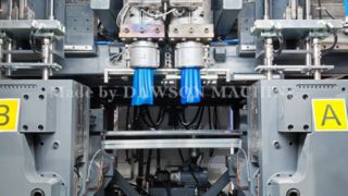 DSB90 triple sekrup stasiun ganda mesin blow moulding ekstrusi kepala mati ganda