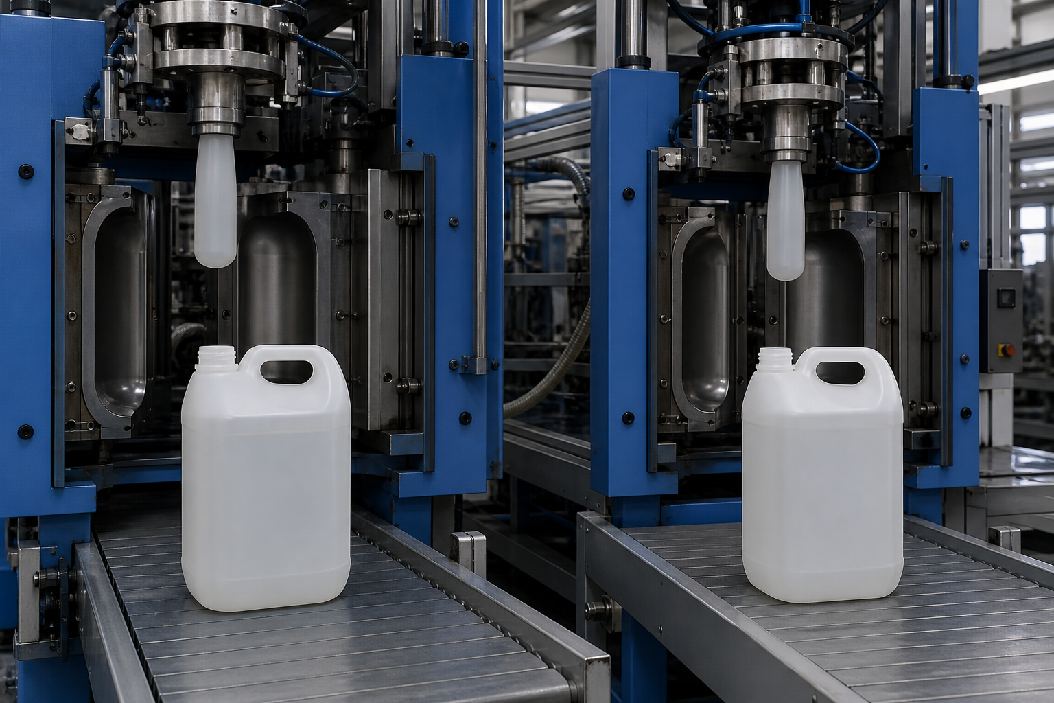 Blog perusahaan terbaru tentang Single-Station vs Double-Station Blow Molding Machines: What Is the Difference?