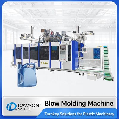 Beli Triple Screw 5L HDPE Plastic Bottle Blowing Machine Extrusion Blow Molding Machines dengan stasiun ganda dan kepala mati ganda online manufacture