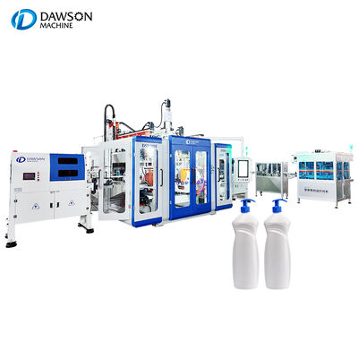 Beli Full Electric Double Station Extrusion Blow Molding Machine untuk botol deterjen dan sampo 1000ml dengan kekuatan penjepit 220KN online manufacture