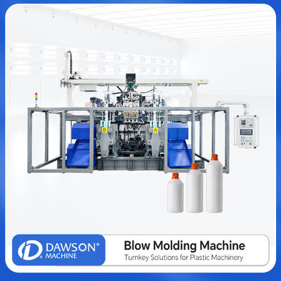 Beli Otomatis 4 Kepala Double Station Extrusion Blow Molding Machine dengan output 120 kg/jam untuk produksi botol plastik online manufacture
