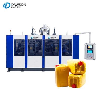 buy Double Station HDPE Jerry Can Blow Molding Machine Mesin Blow Molding Plastik untuk Produksi Kontainer Minyak Pelumas online manufacture