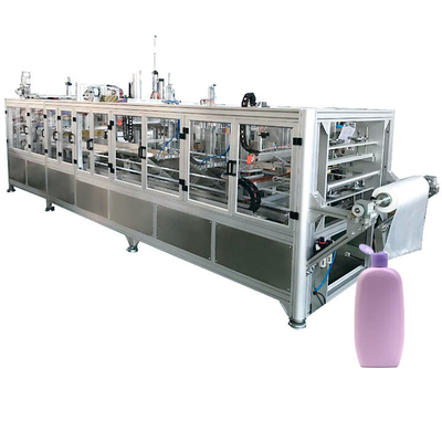 kualitas  HDPE Plastic Barrel Bagging Packing Machine Shampoo Bottle Full Automatic 380V pabrik
