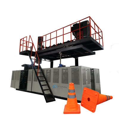 Beli Roadblock Extrusion Blow Moulding Machine Barrel Plastic Blowing Machine online manufacture