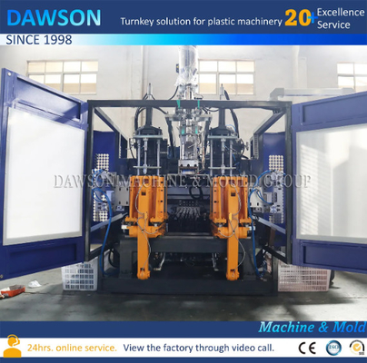 2L 5L Plastik Minyak Mobil Jerrycan Botol Mesin Blow Extrusion HDPE Moulding Plastik Moulding Machine