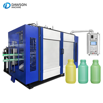 Stasiun ganda Mesin cetakan udara ekstrusi otomatis untuk botol 1L 2L