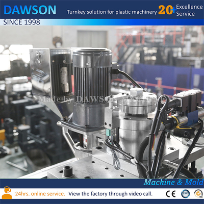 Satu Stasiun Single Die Head HDPE Lubricant Oil Extrusion Blow Molding Machine
