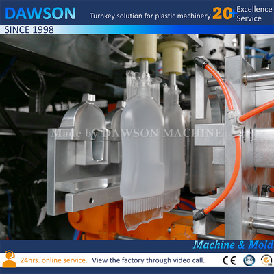 Mesin Cetak Ekstrusi Produktifitas Tinggi Untuk Botol Deterjen Laundry 2-5L HDPE LDPE PP