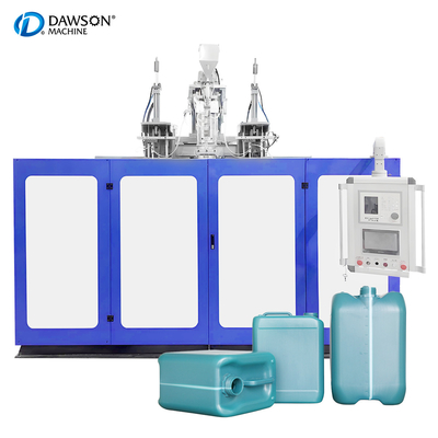 Mesin Cetak Ledakan Ekstrusi Jerrycan Full Automatic Double Die Head Plastic 5L 10L HDPE