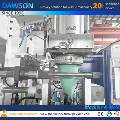 High Speed Plastic 20L Single Station Single Die Head Blowing Machine untuk membuat jerrycan plastik