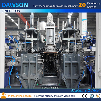 1400ml Besar Leher Kaleng HDPE Extrusion Blow Molding Mesin