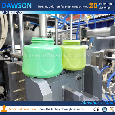 HDPE Extrusion Blow Moulding Machine Untuk Lebar leher Medical Chemical Paket Plastik 1400ml Botol