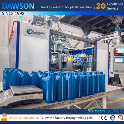 Kecepatan tinggi 2L 3L Jerrycan Blow Molding Machine Bottle Making Extrusion Plastic Blowing Moulding Machine
