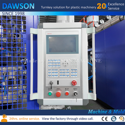 Mesin Extrusion Blow Molding Empat Kepala Die Ganda Stasiun Ganda HDPE 500ml 900ml