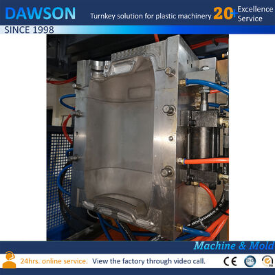 Output 130 Kg Per Jam 20 Liter Jerry Can Extrusion HDPE Molding Plastic Drum Blow Molding Machine 4.4 By 3.4 By 3.6 Meter