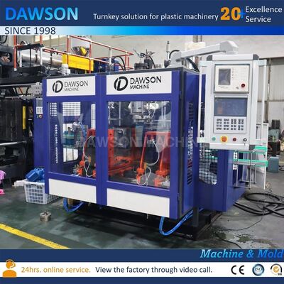 Pelanggan Spesifikasi Tegangan 4L 5L PP HDPE Deterjen Minyak Botol Susu Barel Drum Molding Extrusion Blow Moulding Machine