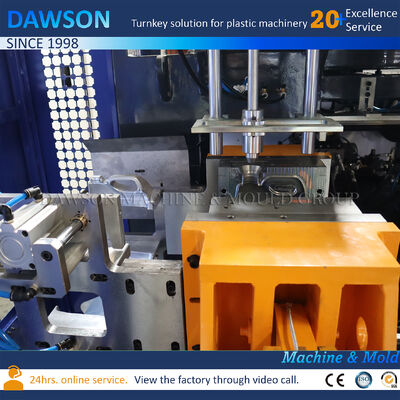 85mm Sekrup Diameter 110kN Clamping Force Plastik Hdpe Laundry Detergent Botol Membuat Ekstrusi Blow Molding Machine