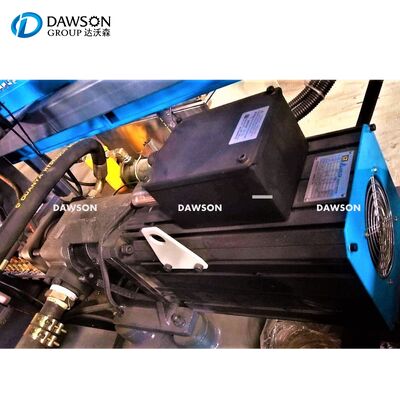 Ukuran Pelat Cetakan 660 mm, Daya 67 kw, Sistem Cetakan Tiup Ekstrusi Drum Kontainer Tangki Plastik HDPE 20l 25l Jerigen