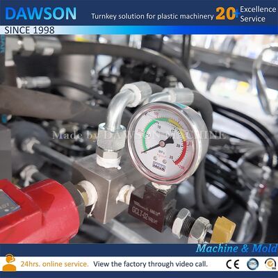 270 kN Kekuatan Clamping Mesin Cetak Blow Extrusion EVA Plastik 10L 15L 20L 25L 30L HDPE Jerry