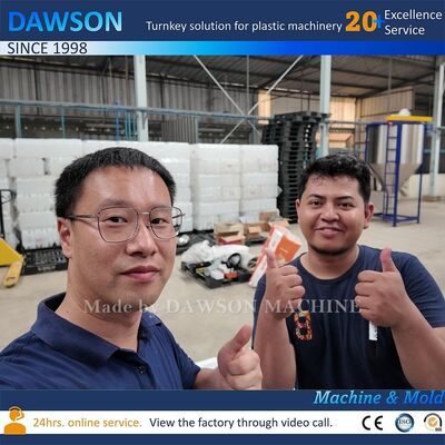 270 kN Kekuatan Clamping Mesin Cetak Blow Extrusion EVA Plastik 10L 15L 20L 25L 30L HDPE Jerry