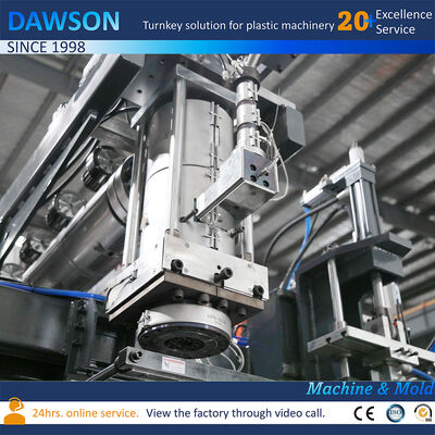 138kw Screw Heating Power 5L 10L Jerry Can HDPE Blow Molding Double Station Extrusion Blowing Molding Machine Cetakan Pembukaan Stroke 250600mm