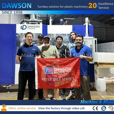 138kw Screw Heating Power 5L 10L Jerry Can HDPE Blow Molding Double Station Extrusion Blowing Molding Machine Cetakan Pembukaan Stroke 250600mm