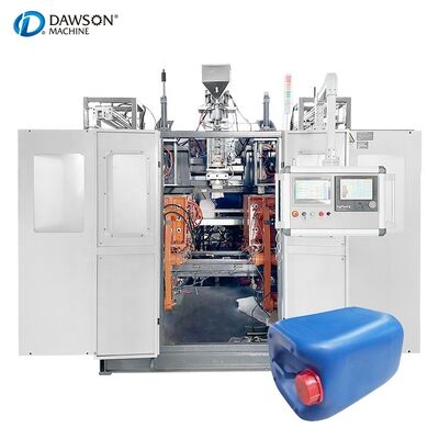 13.8kw Screw Heating Power Double Station Canister Making Machine for PE Plastic Pesticide Bottle Extrusion Blow Molding Mesin untuk membuat botol pestisida plastik