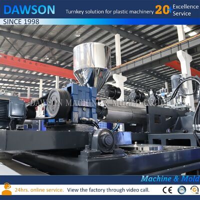 Botol Double Station Hdpe Extrusion Blow Molding Machine Screw L D Ratio 24 Dirancang untuk Pabrik Botol Susu 1,5L