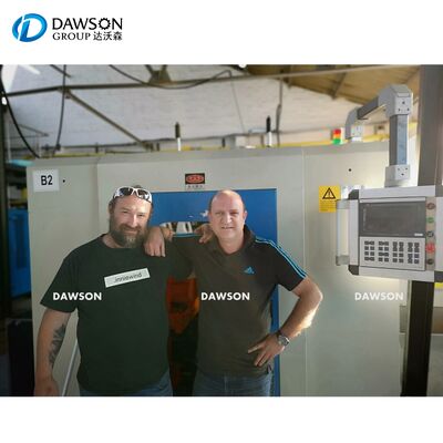 Mesin blow molding output 75 kg per jam, stasiun tunggal atau ganda, untuk pembuatan botol pelumas HDPE 2L 5L