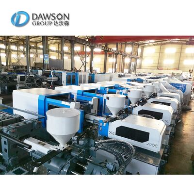 Mesin Cetak Injeksi Preform PET Full Auto dengan Kapasitas Plastisasi 527 dan Daya 28 kW