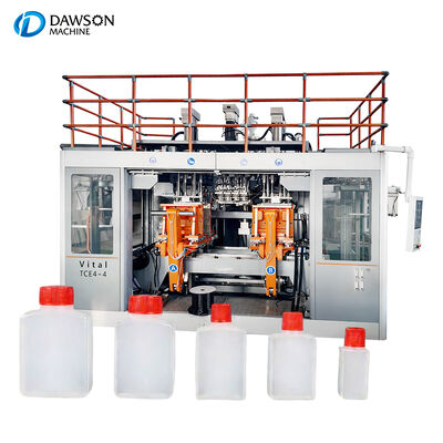 1L-3L Kapasitas Otomatis Double Station Extrusion Blow Molding Machine untuk botol bumbu rumah tangga