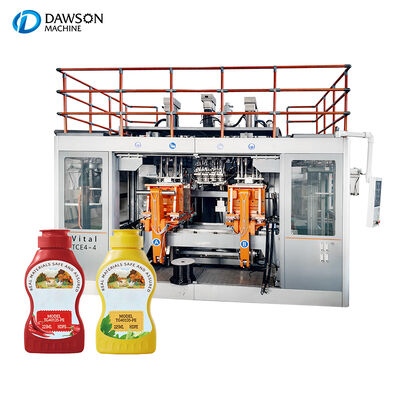 30kw Extruder Motor Power Double Station HDPE Extrusion Blow Molding Machine untuk 1 Liter 3 Liter Botol Saus Kedelai