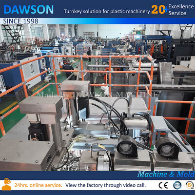 Full Automatic Extrusion Blow Molding Machine with Screw L/D Ratio 24 and Chinese English Panel for Bottle Production