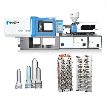 Mesin Cetak Injeksi PET Preform Produktivitas Tinggi dengan Jarak Antar Batang Pengikat 720mm dan Sistem Hidrolik