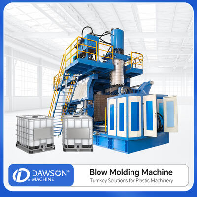 Biaya-efektif 1000L IBC Tank Blow Molding Machine dengan desain kepala akumulator dan Servo Motor System