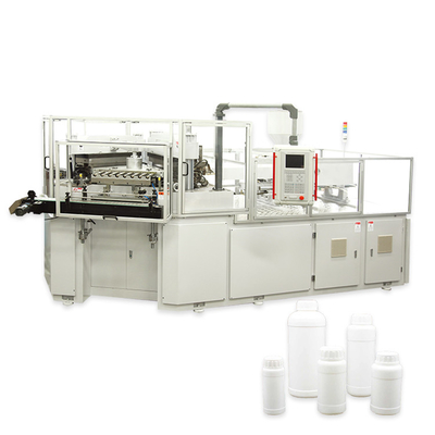 Mesin cetak tiup injeksi plastik Sepenuhnya Otomatis untuk Botol 5ml hingga 1L